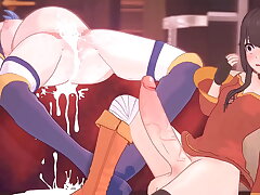 #Aqua Gets Pounded (KonoSuba Futa Animation)#