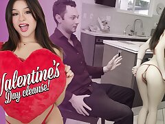 Daughter In Crimson Undergarments Mickey Violet Humps Her Stepdaddy On Valentine's Day - Familystrokes