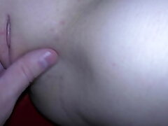 My meaty cock in her teen fuckbox like a sizzling sausage in a small ass-crack