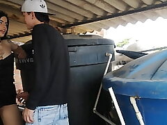 Plumber boinks his STEPDAUGHTER's slut WHEN LEAVING THE Building (part 1)