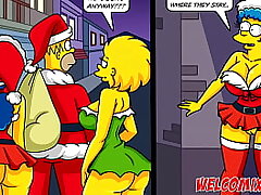 Christmas Present! Providing his wifey as a bounty to beggars! The Simptoons, Simpsons Manga porn