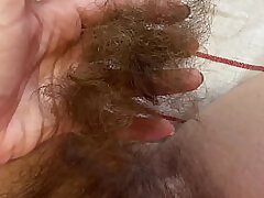 TRIMMING MY SUPER LONG PUSSY HAIR Close-up