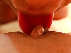 Close up Cunt Slurping Big clittie licking until Climax POV Khalessi 69
