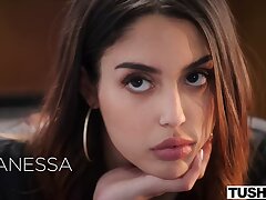 TUSHY Anal-obsessed Vanessa seduces her molten coworker Oliver