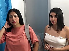 sharing motel apartment with my step-mother and sister in law - internal cumshot - point of view