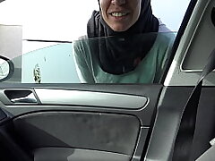 pervy tourist picks up a nasty Muslim street prostitute