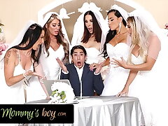 Raging Cougar Brides Switch roles Group sex Draped Wedding Planner for Wedding Plannin...