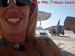 Showing My Asshole And My Bikini Honeypot At Praia Da Enseada In Guarujá Crowded. And My Hubby Recorded It And Zoomed In.