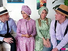 Amish Stepmoms Penny Barber and Pristine Edge Swapped Dicks
