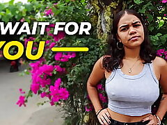 VALENTINA HOT - THE Colombian brunette Latina with a thick ass waits for her stepbrother to screw him at home