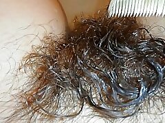 Super hairy bush fetish video hairy pussy underwater in close up