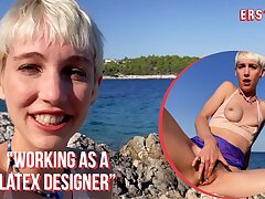 Ersties - Super Lovely Honey Enjoys Outdoor Masturbation in Croatia