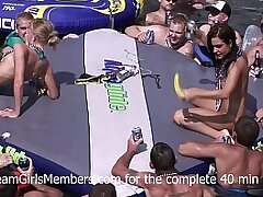 Teen Broads Let Random Strangers Gobble Their Pussies At Wild Lake Soiree