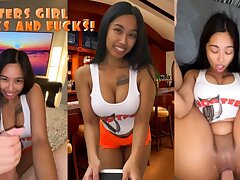 Banging the Trampy Mounds Waitress!