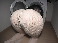 Stepsister seduced me with her obese ass. My enormous cock packed her edible fuck-hole