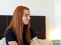 Shy youthfull Argentine gal is wooed at casting to film a pornography episode