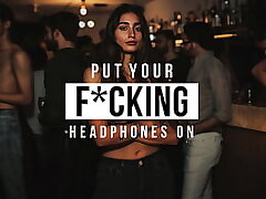 Mischievous Domme Gf Abases Guy Him at a Party