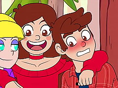 Gravity Falls Parody Cartoon Pornography (Part 1): Pussy Gobbling and Cowgirl Dick Railing