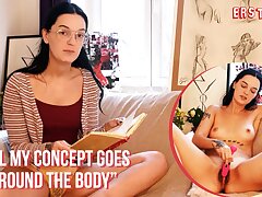 Ersties - Pinko Milks With a Vibro While Reading Her Writings