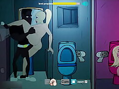Fuckerman - Assfucking pulverize Escort in Pub Bathroom - 2D Animation Animated Porn