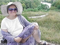 Unshaved mature upskirt on the carriage