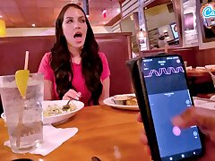 Jizzing In Public With Large Dildo At Lunch! Public Lady Noisy Climax Interactive Plaything