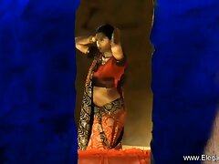 Indian Loving Dark-haired Babe Entices You