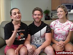 Unwrap basketball inbetween three excellent buddies turns wild