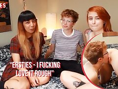 Ersties - Super-fucking-hot 3 way with a Belt dick