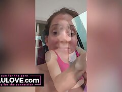 Hefty mounds stunner trying face patches instead of Botox, caught driving in whirlwind like storm & other behind gigs - Lelu Love