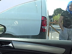 crazy Muslim street prostitute picked up by a kinky tourist with a immense dark-hued bone