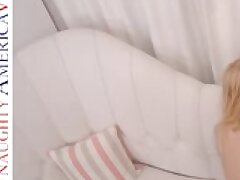 Blue-eyed Stripper Lustfully Adores A Nasty Man's Throbbing Cock