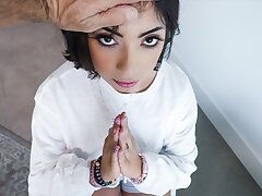 Daddy Crush - Pastor Gave In To Seduction As He Caught Stepdaughter Jacking In Her Apartment