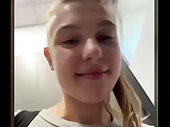 Internal ejaculation pussy. Spurting in public and finger-tickling