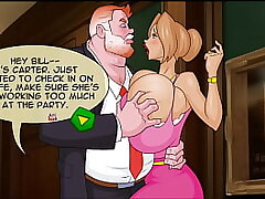 Cassie Cannons 6 The Office Wife. In front of dork husband fella pounded in next room, under the desk inhale wood ArtiSex4