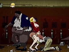 &vert; Escape from zombie U &vert; Female tutor with gigantic tits and flawless butt gets her anus banged by lengthy rigid pricks of badass monsters to get creampied and gets her wet vag licked &vert; Anime porn Gameplay &vert;