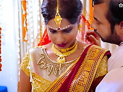 Desi huge-titted fresh bride porked by her ex-boyfriend in front of her husband( HIndi Audio )