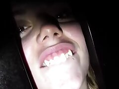 Gloryhole Slut Takes Eighteen Jizz Fountains