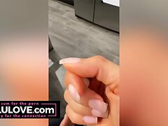 Giant hooters honey roleplaying nurse giving YOU JOI, juggling hooters and booty, displaying tits & ass, behind scenes - Lelu Enjoy