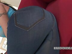 Petite brunette Jenna Presley fucks and gets a facial