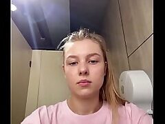 Finger-tickling anal in the public