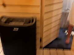 Risky fucky-fucky with a stranger in a sauna