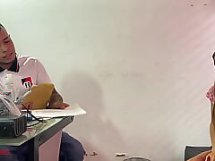 Chief ravages youthful college dame who asks for a job chance - Spanish porn - Russian porn