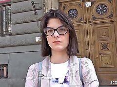 GERMAN SCOUT - Teenage Sara Talk to Deep Assfuck Audition