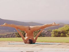 ULTRAFILMS Sexy Ukrainian model Alissa Foxy having superb time doing sports outside of her palace