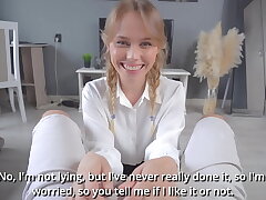 I'm going to learn to deep-throat cock on you after college so I can surprise my boyfriend afterwards