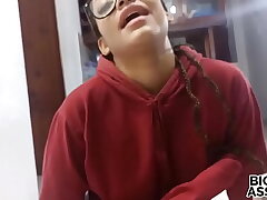Stepsister just revved 18 and asks for her first porn movie stepsister addicted to sex Anal invasion babe with cream colored pussy Xvideos Big Culo
