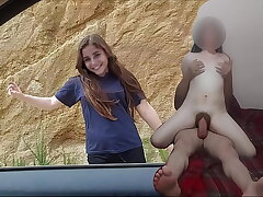 OH IT HURTS! A LITTLE, INNOCENT, WHOREHOUSE Lady from Tijuana gives an old boy her ass-cheeks for financial support. Real, not fake.