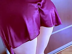 I found my stepmom in a nightgown and no panties, she must have been looking for something, but it made me kinky and I drilled her pussy