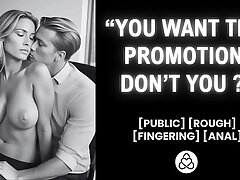 He pounds her in the office to get a promotion &vert; Chief pounds worker &vert; Real fledgling duo